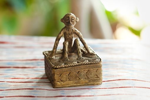 Boite africaine en bronze du ghana – Image 2