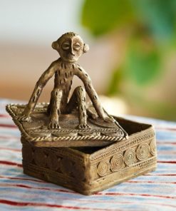 Boite africaine en bronze du ghana