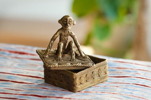 Boite africaine en bronze du ghana
