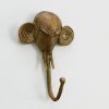 Patère africain tête d'éléphant