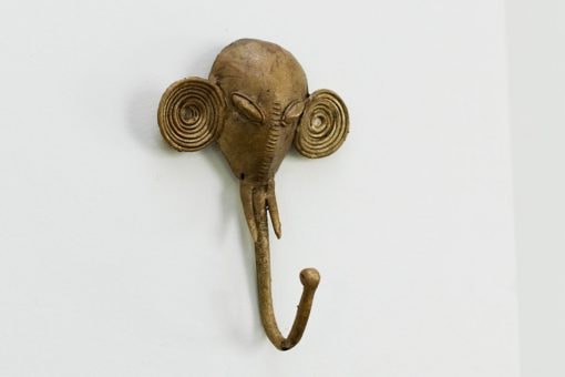 Patère africain tête d'éléphant