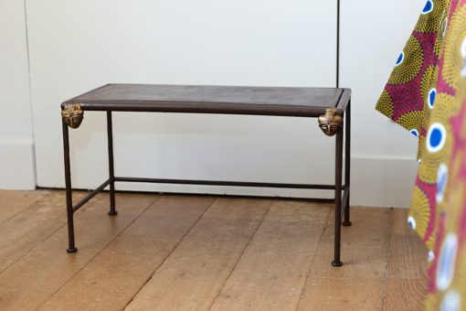 Table gigogne en fer et bronze du Ghana – Image 3