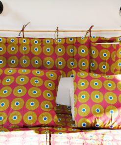 Taie d'oreiller en tissu africain wax