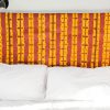 Tête de lit en tissu africain bazin