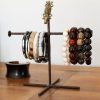 Présentoir à bracelets en fer et bronze du ghana