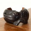 Bracelet crocodile en bois d'ébène recyclé