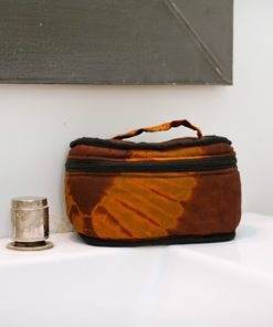 Trousse de toilette vanity en tissu africain : Ovalo
