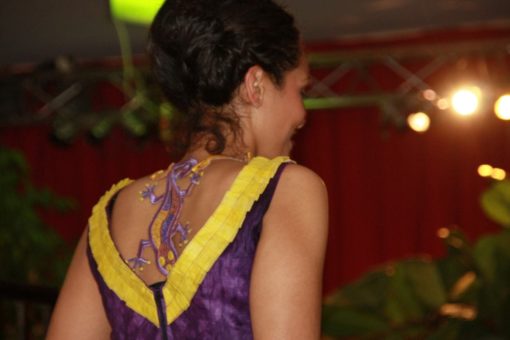 Robe africaine "Coco" en bazin – Image 7