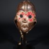 Masque Dan de Côte d'Ivoire au bandeau rouge