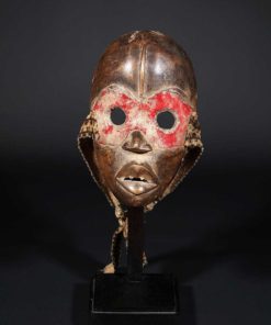 Masque Dan de Côte d'Ivoire au bandeau rouge