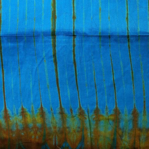 Bazin turquoise ocre étoffe