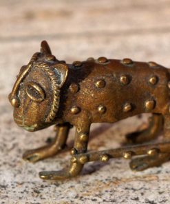 Panthère d’Afrique en bronze du Ghana
