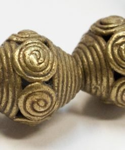 Perles africaines de bronze "peuple Akan"