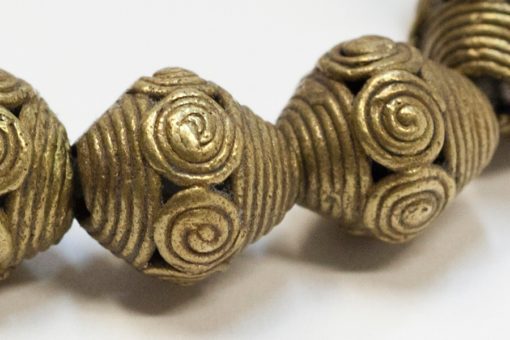 Perles africaines de bronze "peuple Akan"