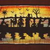 Batik africain "Cérémonie sur le lac"