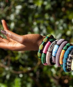 bracelet sénégalais plastique recyclé