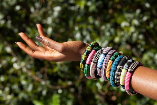 bracelet sénégalais plastique recyclé