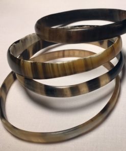Lot de 2 bracelets fins en corne de zébu