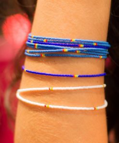 lot de 12 Bracelets de perles fines "Fatou"