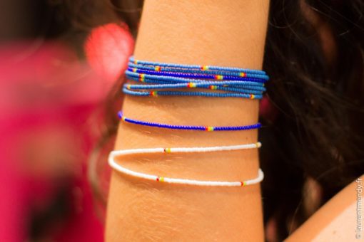 lot de 12 Bracelets de perles fines "Fatou"