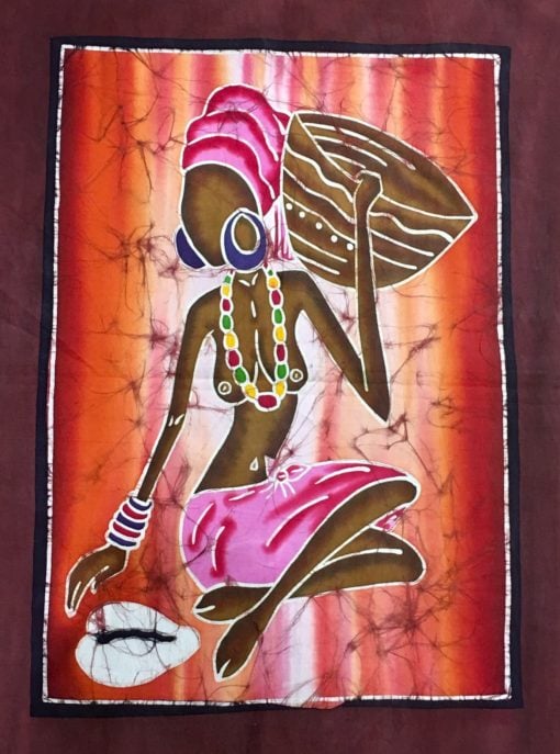 Batik africain : Dame au cauris – Image 3