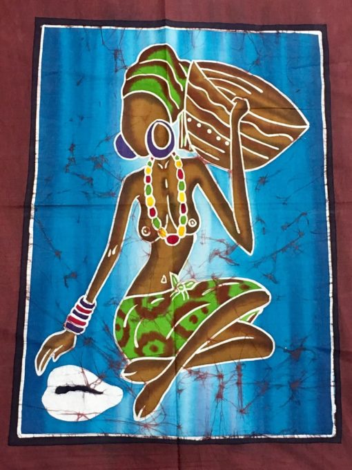 Batik africain : Dame au cauris – Image 2