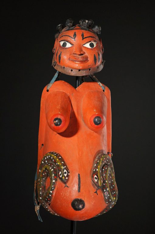 Masque ventral gélédé Yoruba du Bénin