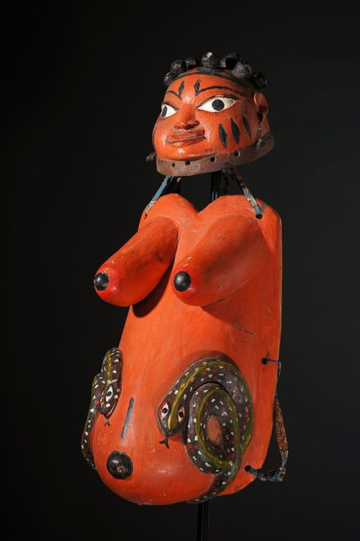 Masque ventral gélédé Yoruba du Bénin