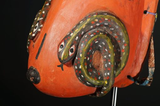 Masque ventral gélédé Yoruba du Bénin