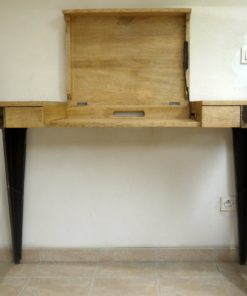 Console de bureau en bois de Fraké