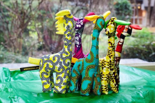 Animaux tissu girafe