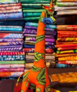 Animaux tissus girafe