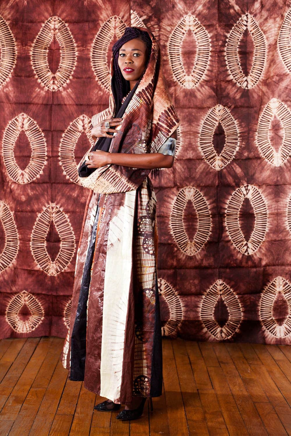 Ensemble Bayefall en tissu africain bazin