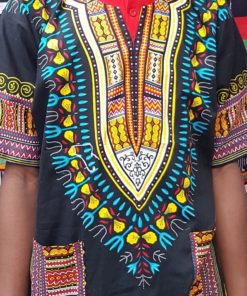 Boubou dashiki unisexe noir