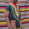 Boubou dashiki unisexe noir