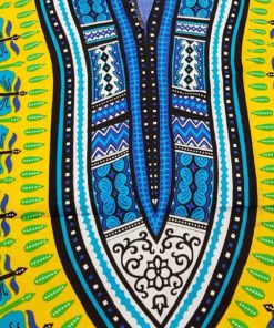 Boubou dashiki unisexe jaune