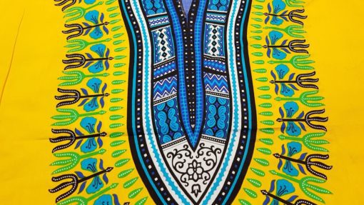 Boubou dashiki unisexe jaune