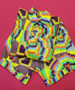 Ensemble garçon bébé en tissu africain