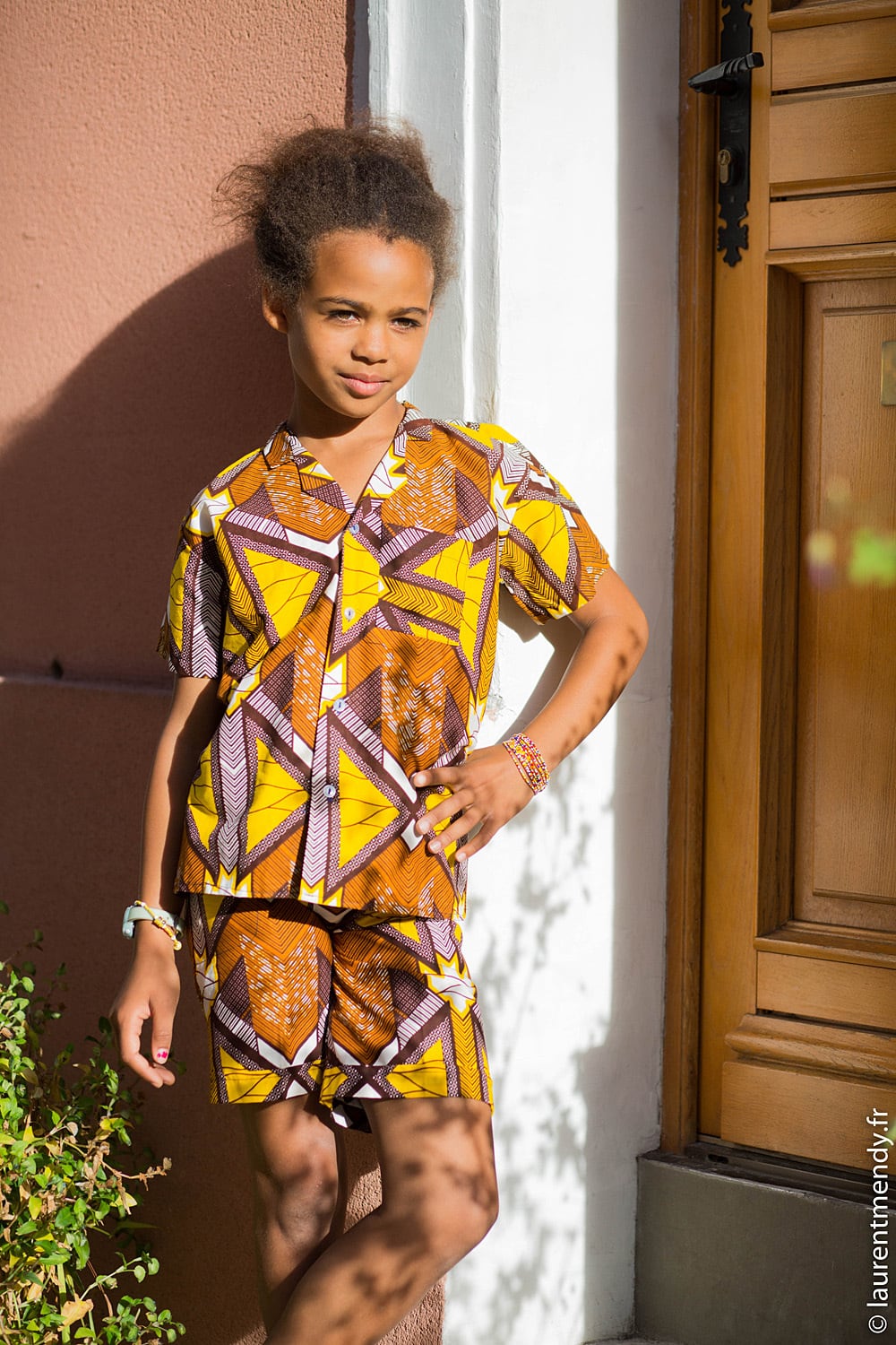 Bardot Top/ Top imprimé africain/ Akuma Vêtements Vêtements enfant unisexe Hauts et t-shirts Chemises boutonnées 