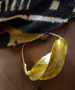 Boucles d'oreilles peul et bogolan Mali