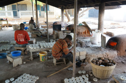 Artisans perleurs au travail