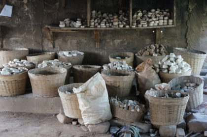 Stockage des moules en argile