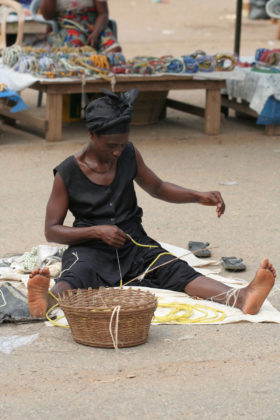 Le marché des perles au Ghana
