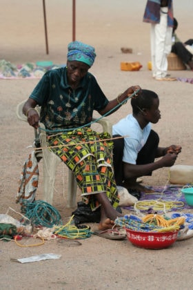 Le marché des perles au Ghana