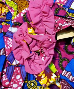 robe en tissu africain wax rosette