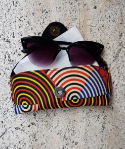 Étui à lunettes en tissu wax