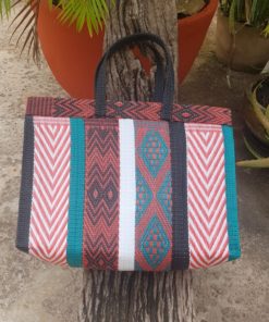 Cabas en natte traditionnelle du Togo "Rectangulaire"