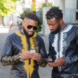 Chemise africaine homme en bazin brodé