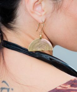 Boucles d'oreilles en bronze Akan