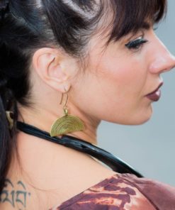 Boucles d'oreilles en bronze Akan